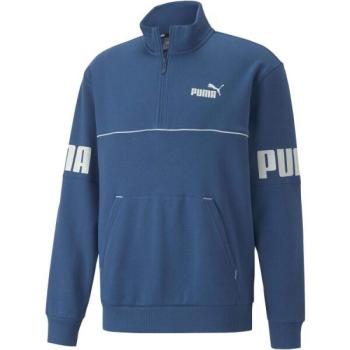 Puma POWER COLORBLOCK HALF ZIP FL Férfi pulóver, kék, méret kép