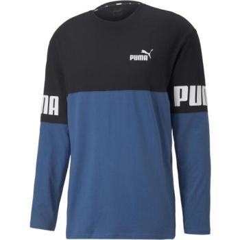 Puma POWER COLORBLOCK LONG SLEEVE TEE Férfi felső, kék, méret kép