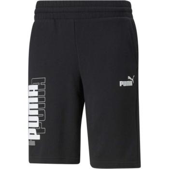 Puma POWER LOGO SHORTS 10 Férfi rövidnadrág, fekete, méret kép