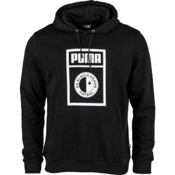 Puma SLAVIA PRAGUE GRAPHIC HOODY Férfi pulóver, fekete, méret kép