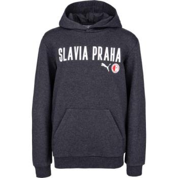 Puma Slavia Prague Graphic Hoody Jr DGRY Fiú pulóver, sötétszürke, méret kép