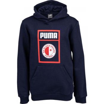 Puma SLAVIA PRAGUE GRAPHIC TEE JR Junior pulóver, sötétkék, méret kép