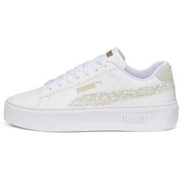 Puma SMASH PLATFORM V3 LASER CUT Női teniszcipő, fehér, méret 37.5 kép