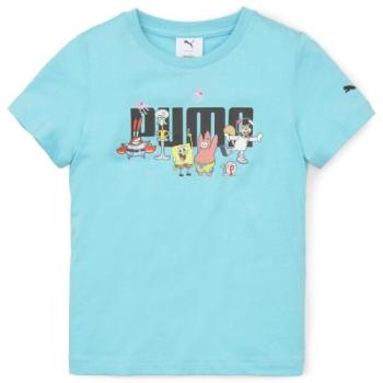 Puma SPONGEBOB LOGO TEE Gyerek póló, világoskék, méret kép