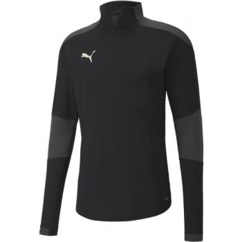 Puma TEAM FINAL 21 TRAINING 14 ZIP TOP Férfi edzőpóló, fekete, méret kép