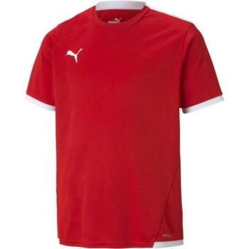 Puma TEAM LIGA JERSEY JR Férfi futballpóló, piros, méret kép