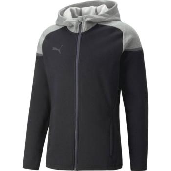 Puma TEAMCUP CASUALS HOODED JACKET Férfi kabát edzésre, fekete, méret kép