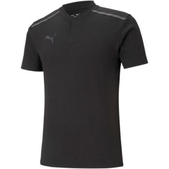 Puma TEAMCUP CASUALS POLO Férfi galléros póló, fekete, méret kép