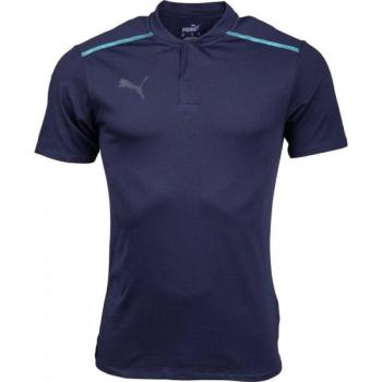 Puma TEAMCUP CASUALS POLO Férfi galléros póló, sötétkék, méret kép