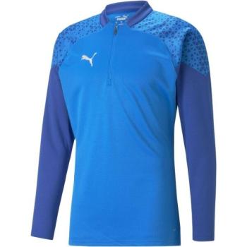 Puma TEAMCUP TRAINING 1/4 ZIP TOP Férfi sportos pulóver, kék, méret kép