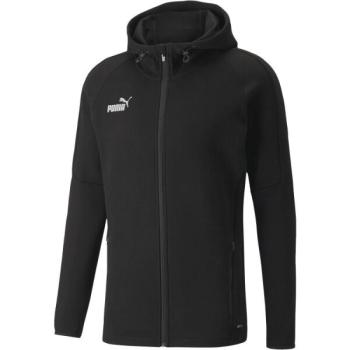 Puma TEAMFINAL CASUALS HOODED Melegítőfelső, fekete, méret kép