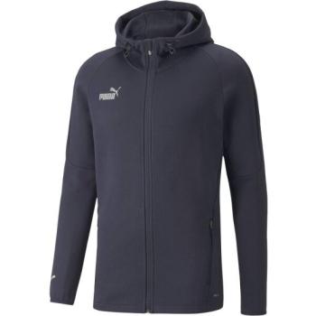 Puma TEAMFINAL CASUALS HOODED Melegítőfelső, sötétkék, méret kép