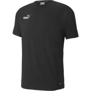 Puma TEAMFINAL CASUALS TEE Futballpóló, fekete, méret kép