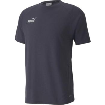 Puma TEAMFINAL CASUALS TEE Futballpóló, sötétkék, méret kép