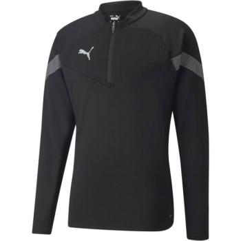 Puma TEAMFINAL TRAINING 1/4 ZIP TOP Férfi sportfelső, fekete, méret kép