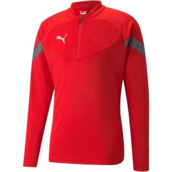 Puma TEAMFINAL TRAINING 1/4 ZIP TOP Férfi sportfelső, piros, méret kép