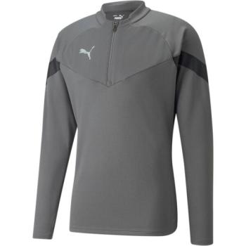 Puma TEAMFINAL TRAINING 1/4 ZIP TOP Férfi sportfelső, szürke, méret kép