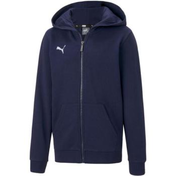 Puma TEAMGOAL 23 CASUALS HOODED JACKET JR Melegítőfelső focira, sötétkék, méret kép