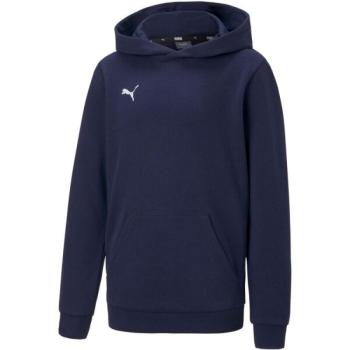 Puma TEAMGOAL 23 CASUALS HOODY JR Gyerek pulóver focihoz, sötétkék, méret kép