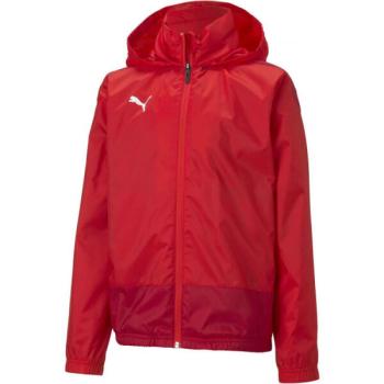 Puma TEAMGOAL 23 TRAINING RAIN JACKET JR Gyerek széldzseki, piros, méret kép