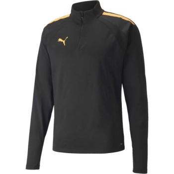 Puma TEAMLIGA 1/4 ZIP TOP Férfi pulóver, fekete, méret kép