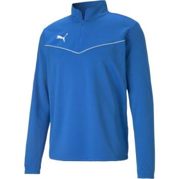 Puma TEAMRISE 1 4 ZIP TOP Férfi cipzáras pulóver, kék, méret kép