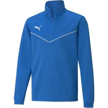 Puma TEAMRISE 1 4 ZIP TOP JR Fiú pulóver, kék, méret kép