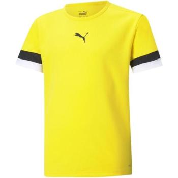 Puma TEAMRISE JERSEY JR Gyerek póló focihoz, sárga, méret kép