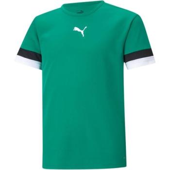 Puma TEAMRISE JERSEY JR Gyerek póló focihoz, zöld, méret kép