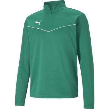 Puma TEAMRISE TOP Férfi melegítőfelső focihoz, zöld, méret kép