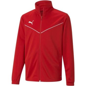 Puma TEAMRISE TRAINING POLY JACKET JR Fiú cipzáras felső, piros, méret kép