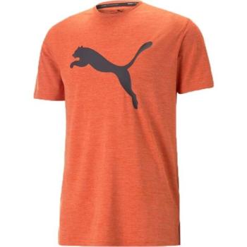 Puma TRAIN FAV HEATHER CAT TEE Férfi póló sportoláshoz, narancssárga, méret kép