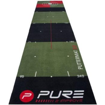 PURE 2 IMPROVE GOLFPUTTING MAT 65 x 300 cm Putting gyakorlószőnyeg, sötétzöld, méret kép