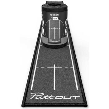 PUTTOUT SLIM PUTTING MAT 240 CM X 25 CM Putting gyakorlószőnyeg, sötétszürke, méret kép