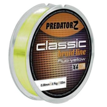 PZ Classic fonott zsinór-fluo sárga, o 0,08 mm, 120 m, 3,9 kg kép