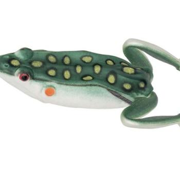 PZ Jumping Frog békautánzat, 6,5 cm, 15,5 g, sötétzöld, fehér kép