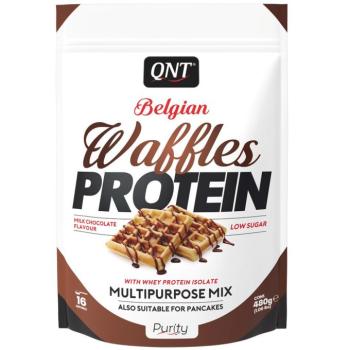 QNT BELGIAN WAFFLES PROTEIN 480G  fehér csokoládé kép