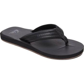 Quiksilver CARVER NUBUCK Férfi flip-flop papucs, fekete, méret 39 kép