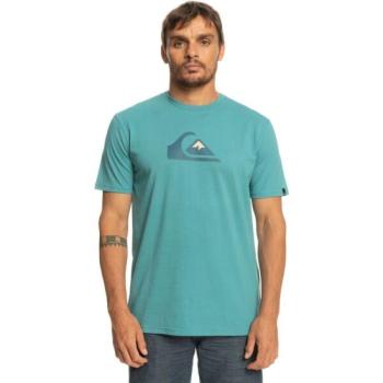 Quiksilver COMP LOGO SS Férfi póló, türkiz, méret kép