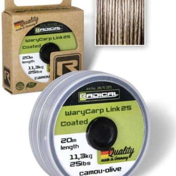 Radical ? 0,65mm warycarp link coated 25 h: 20m 11,3kg / 25lbs ca... kép