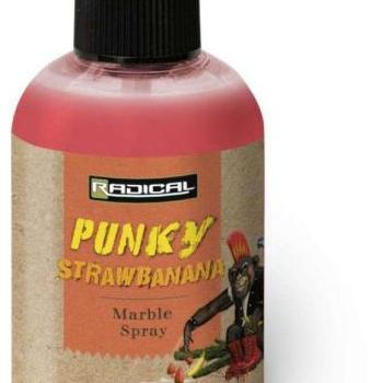 Radical punky strawbanana marble spray 100ml bright piros kép