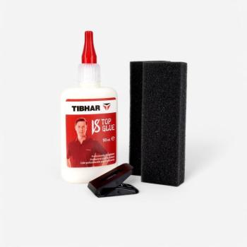 Ragasztó pingpongütő borításhoz és fához, 90 ml + 16 applikátor - Tibhar kép