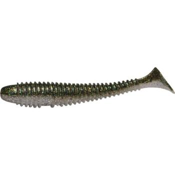 Rapture Ribbed Swing Shad 4cm smoke green 14db plasztik csali kép