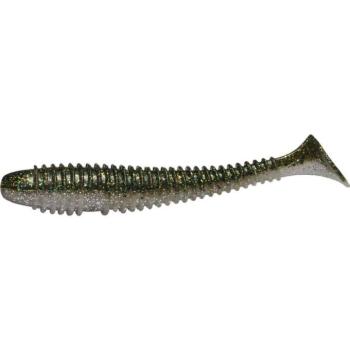 Rapture Ribbed Swing Shad 9,5cm smoke green 7db plasztik csali kép