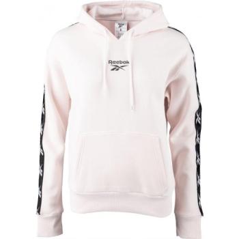 Reebok TE TAPE PACK HOODY Női pulóver, rózsaszín, méret kép