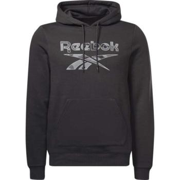 Reebok TE VECTOR OTH HOODIE Férfi fleece pulóver, fekete, méret kép