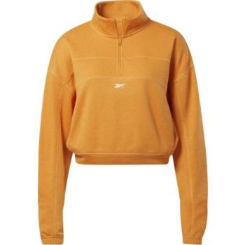 Reebok WOR KNIT 1/4 ZIP Női pulóver, narancssárga, méret kép