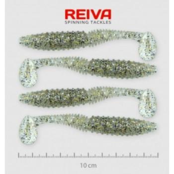 Reiva Zander Power Shad 10cm 4db/cs /Ezüst-Flitter/ (9901-107) kép