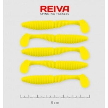 Reiva Zander Power Shad 8cm 5db/cs /Citromsárga/ (9901-802) kép