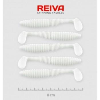 Reiva Zander Power Shad 8cm 5db/cs /Fehér/ (9901-801) kép